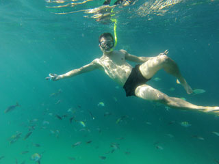 Man Snorkeling